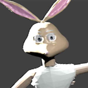 3D Blender Bunny Model